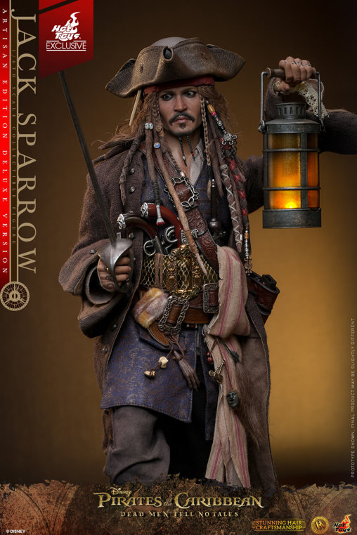 Pirates of the Caribbean - Dead Men Tell No Tales: Jack Sparrow - Artisan Deluxe, 1/6 Figur von Hot Toys