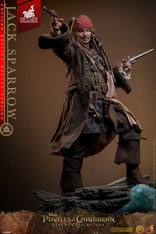 Pirates of the Caribbean - Dead Men Tell No Tales: Jack Sparrow - Artisan Deluxe, 1/6 Figur von Hot Toys