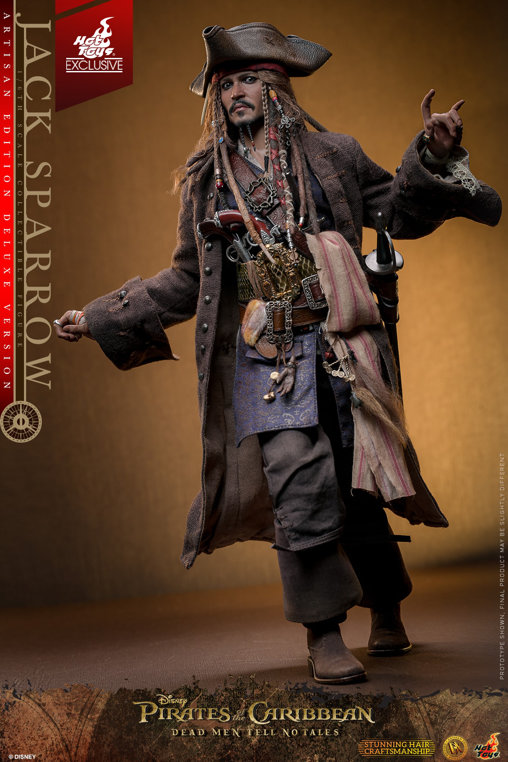 Pirates of the Caribbean - Dead Men Tell No Tales: Jack Sparrow - Artisan Deluxe, 1/6 Figur von Hot Toys