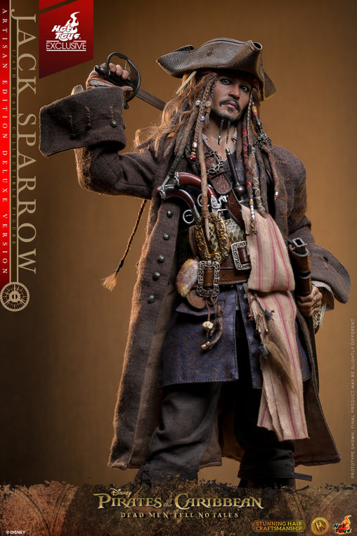 Pirates of the Caribbean - Dead Men Tell No Tales: Jack Sparrow - Artisan Deluxe, 1/6 Figur von Hot Toys