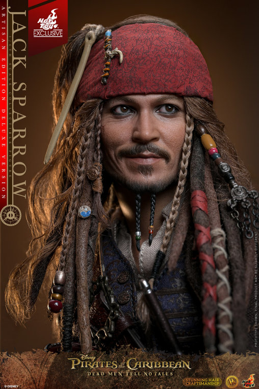 Pirates of the Caribbean - Dead Men Tell No Tales: Jack Sparrow - Artisan Deluxe, 1/6 Figur von Hot Toys