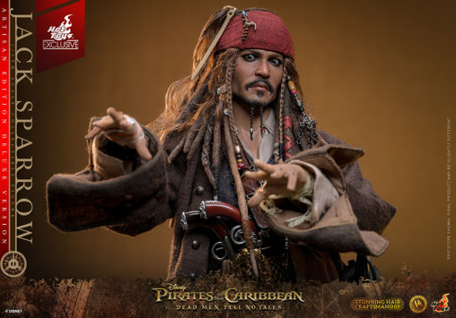 Pirates of the Caribbean - Dead Men Tell No Tales: Jack Sparrow - Artisan Deluxe, 1/6 Figur von Hot Toys