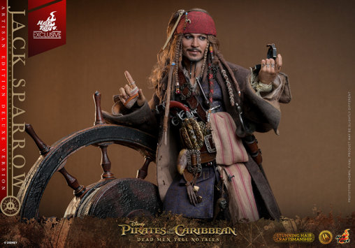 Pirates of the Caribbean - Dead Men Tell No Tales: Jack Sparrow - Artisan Deluxe, 1/6 Figur von Hot Toys