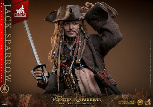 Pirates of the Caribbean - Dead Men Tell No Tales: Jack Sparrow - Artisan Deluxe, 1/6 Figur von Hot Toys