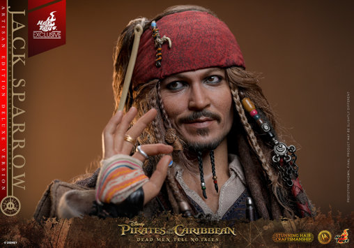 Pirates of the Caribbean - Dead Men Tell No Tales: Jack Sparrow - Artisan Deluxe, 1/6 Figur von Hot Toys