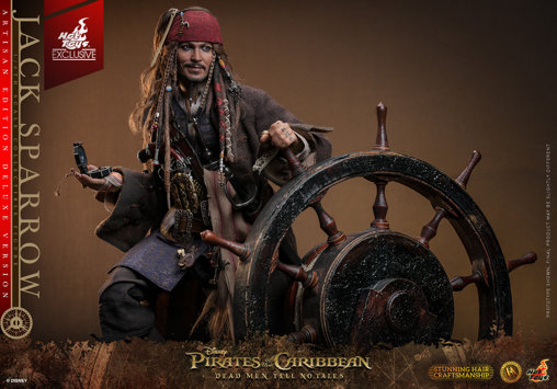 Pirates of the Caribbean - Dead Men Tell No Tales: Jack Sparrow - Artisan Deluxe, 1/6 Figur von Hot Toys