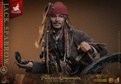 Pirates of the Caribbean - Dead Men Tell No Tales: Jack Sparrow - Artisan Deluxe, 1/6 Figur von Hot Toys