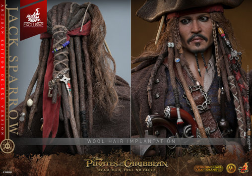 Pirates of the Caribbean - Dead Men Tell No Tales: Jack Sparrow - Artisan Deluxe, 1/6 Figur von Hot Toys