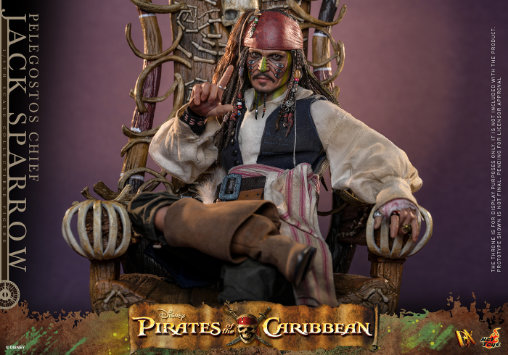 Pirates of the Caribbean - Dead Mans Chest: Pelegostos Chief Jack Sparrow, 1/6 Figur von Hot Toys