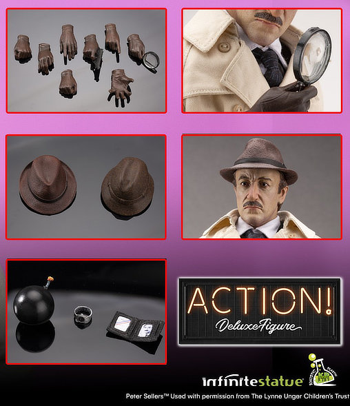 Pink-Panther-Reihe: Inspecteur Jacques Clouseau, 1/6 Figur von Infinite Statue