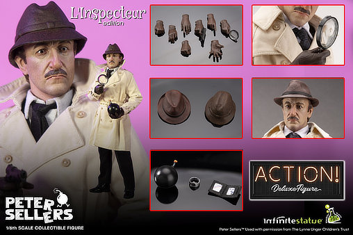 Pink-Panther-Reihe: Inspecteur Jacques Clouseau, 1/6 Figur von Infinite Statue