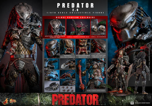 Predator 1: Predator - 2.0 - Deluxe, 1/6 Figur von Hot Toys