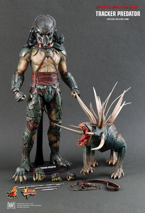 Predators: Tracker Predator mit Hunde-Alien, 1/6 Figur von Hot Toys