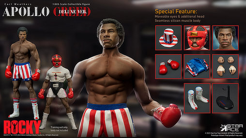 Rocky: Apollo Creed - 45th Anniversary - Deluxe, 1/6 Figur von Star Ace