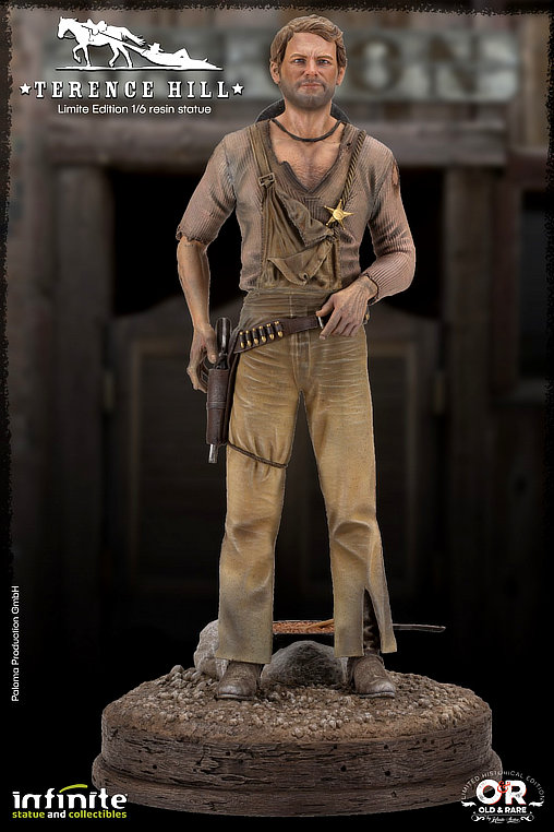 Die rechte und die linke Hand des Teufels: Terence Hill, Statue von Infinite Statue
