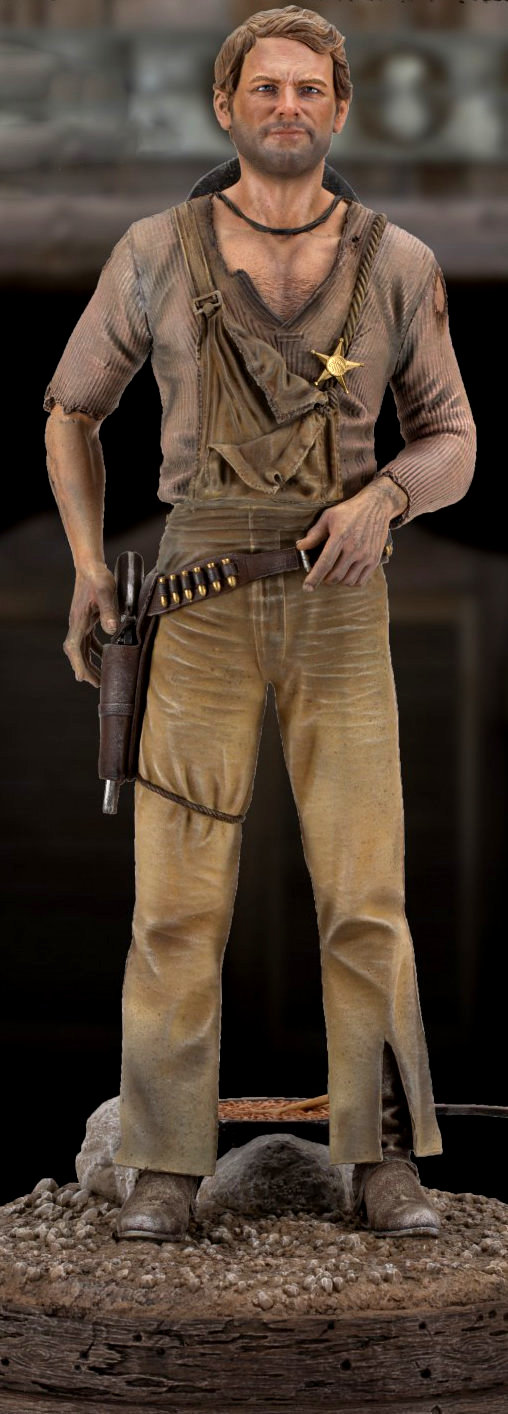 Die rechte und die linke Hand des Teufels: Terence Hill, Statue von Infinite Statue