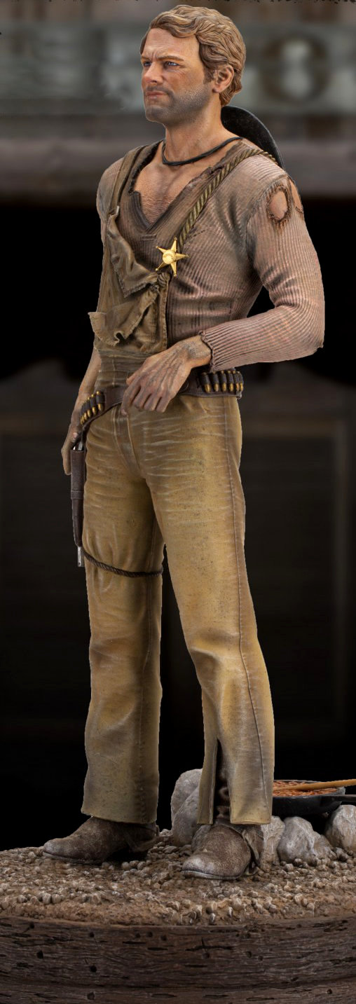 Die rechte und die linke Hand des Teufels: Terence Hill, Statue von Infinite Statue
