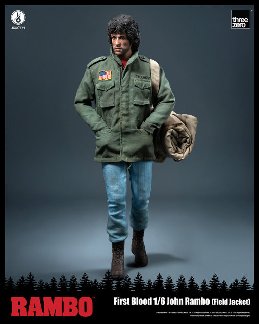 Rambo 1: John Rambo - Field Jacket, 1/6 Figur von ThreeZero