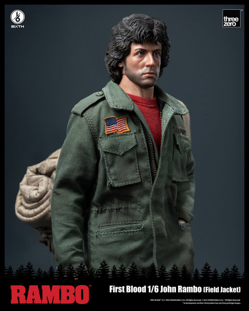 Rambo 1: John Rambo - Field Jacket, 1/6 Figur von ThreeZero