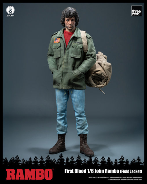 Rambo 1: John Rambo - Field Jacket, 1/6 Figur von ThreeZero