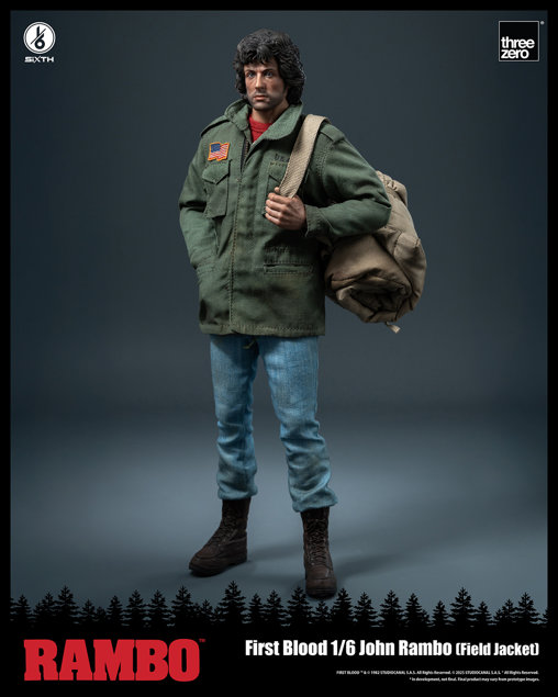 Rambo 1: John Rambo - Field Jacket, 1/6 Figur von ThreeZero