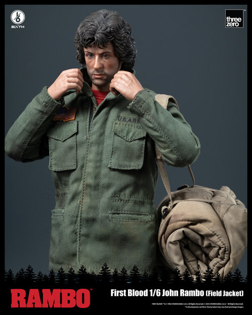 Rambo 1: John Rambo - Field Jacket, 1/6 Figur von ThreeZero