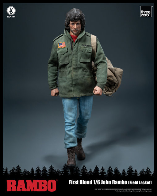 Rambo 1: John Rambo - Field Jacket, 1/6 Figur von ThreeZero