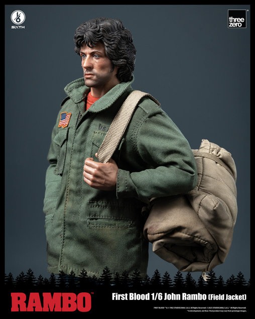 Rambo 1: John Rambo - Field Jacket, 1/6 Figur von ThreeZero