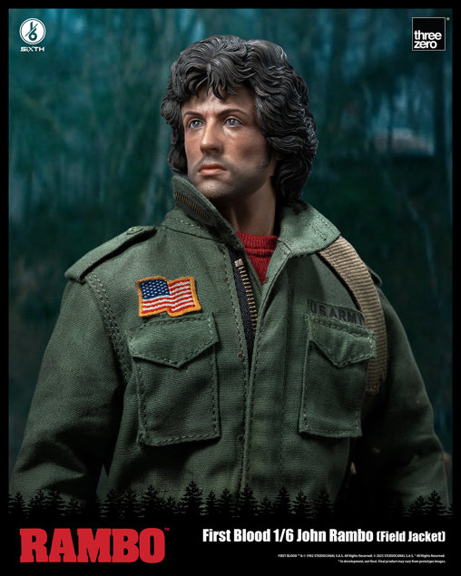 Rambo 1: John Rambo - Field Jacket, 1/6 Figur von ThreeZero