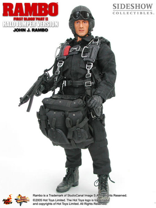 Rambo 2: Rambo - Halo Jumper Version, 1/6 Figur von Hot Toys