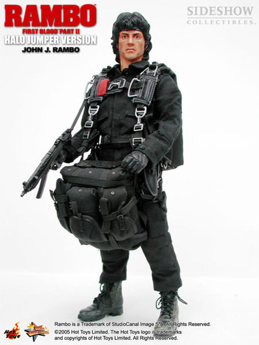 Rambo 2: Rambo - Halo Jumper Version, 1/6 Figur von Hot Toys