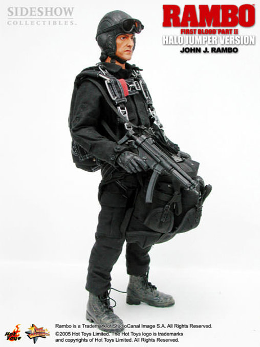 Rambo 2: Rambo - Halo Jumper Version, 1/6 Figur von Hot Toys