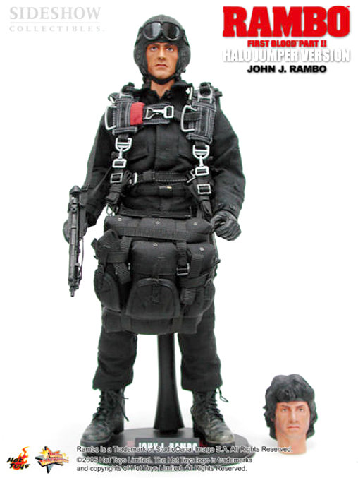 Rambo 2: Rambo - Halo Jumper Version, 1/6 Figur von Hot Toys