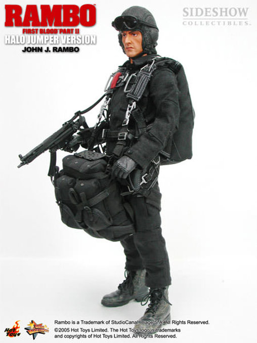 Rambo 2: Rambo - Halo Jumper Version, 1/6 Figur von Hot Toys
