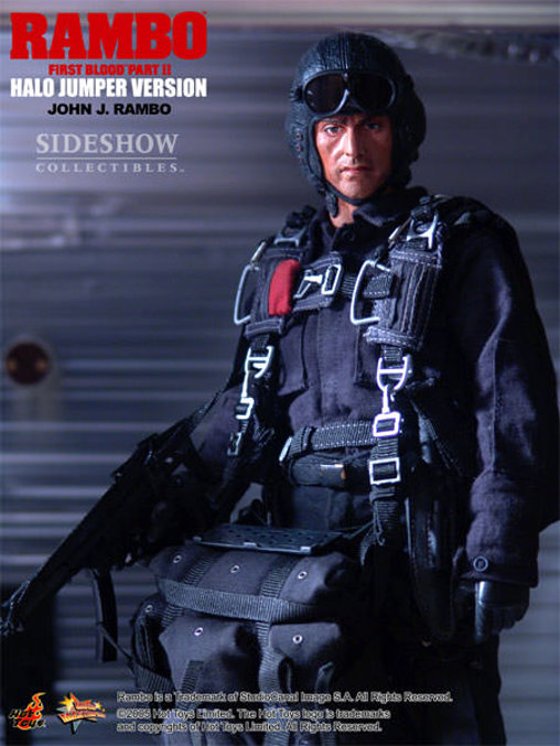Rambo 2: Rambo - Halo Jumper Version, 1/6 Figur von Hot Toys