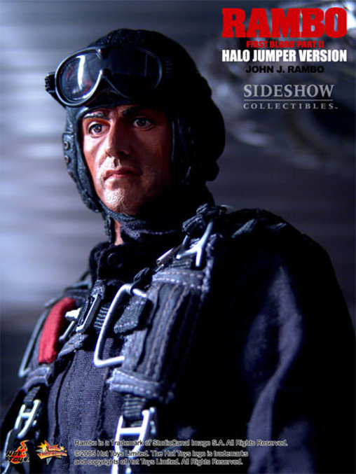 Rambo 2: Rambo - Halo Jumper Version, 1/6 Figur von Hot Toys