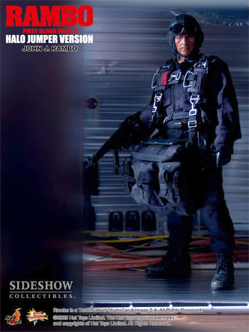 Rambo 2: Rambo - Halo Jumper Version, 1/6 Figur von Hot Toys