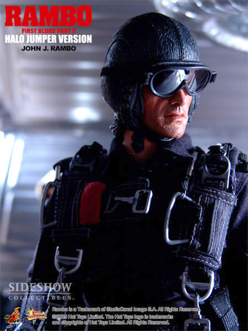 Rambo 2: Rambo - Halo Jumper Version, 1/6 Figur von Hot Toys
