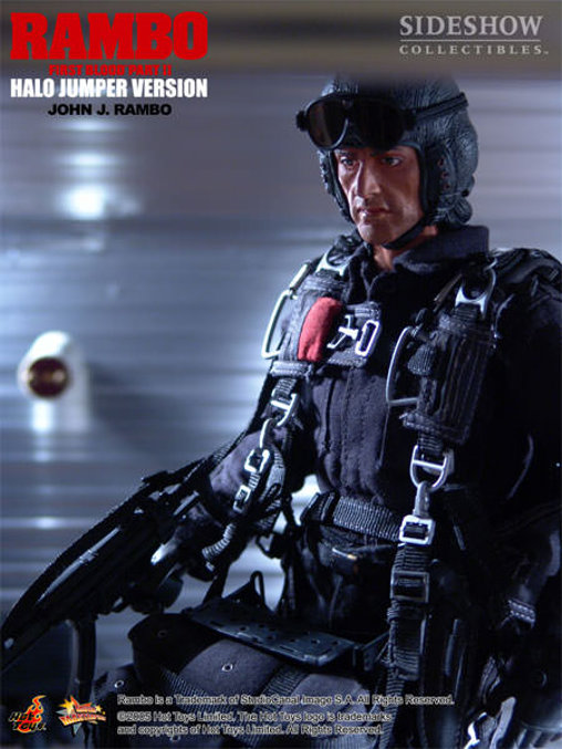 Rambo 2: Rambo - Halo Jumper Version, 1/6 Figur von Hot Toys