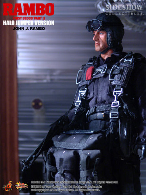 Rambo 2: Rambo - Halo Jumper Version, 1/6 Figur von Hot Toys