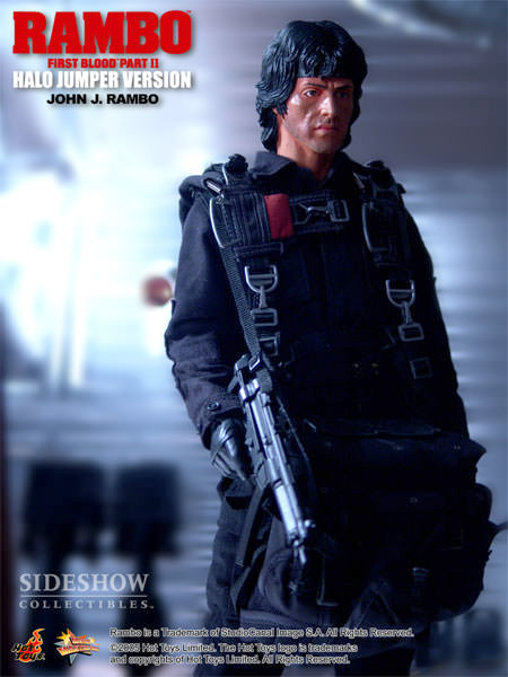Rambo 2: Rambo - Halo Jumper Version, 1/6 Figur von Hot Toys