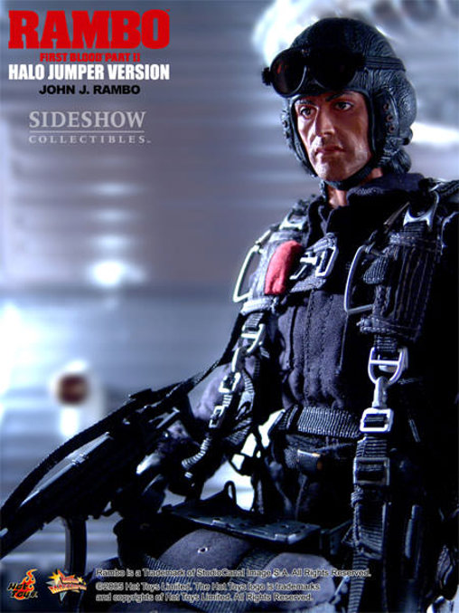 Rambo 2: Rambo - Halo Jumper Version, 1/6 Figur von Hot Toys
