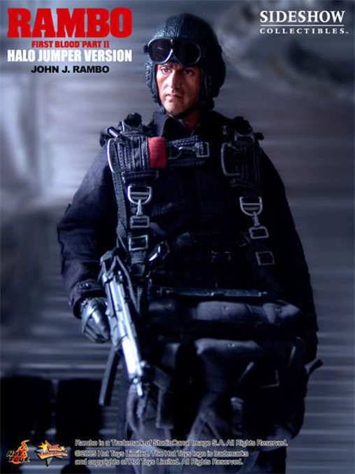 Rambo 2: Rambo - Halo Jumper Version, 1/6 Figur von Hot Toys