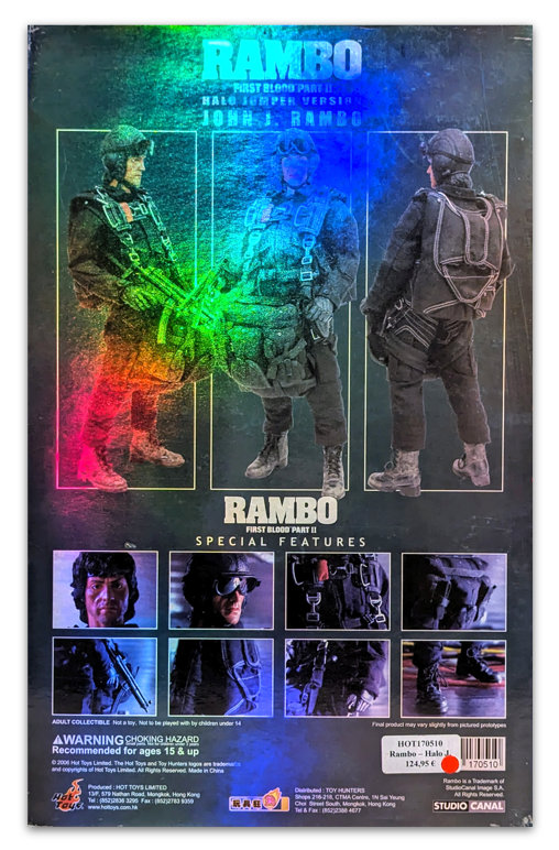Rambo 2: Rambo - Halo Jumper Version, 1/6 Figur von Hot Toys