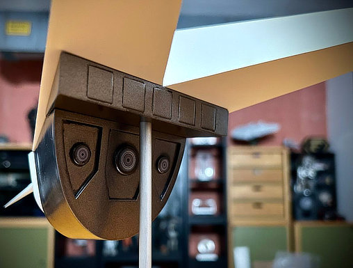 Raumpatrouille Orion: Frog Invasionsraumschiff, Fertig-Modell von SPACEart