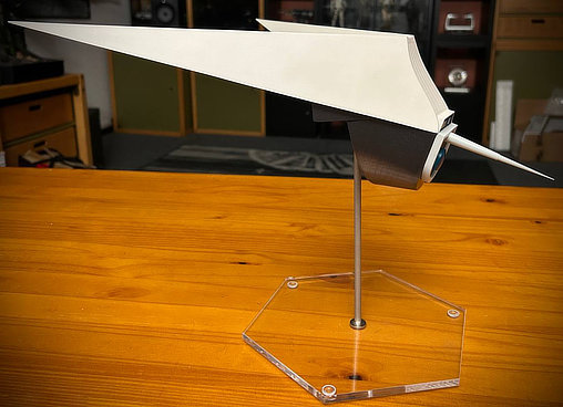 Raumpatrouille Orion: Frog Invasionsraumschiff, Fertig-Modell von SPACEart