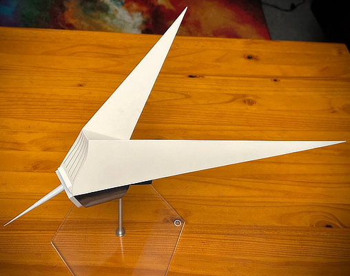 Raumpatrouille Orion: Frog Invasionsraumschiff, Fertig-Modell von SPACEart