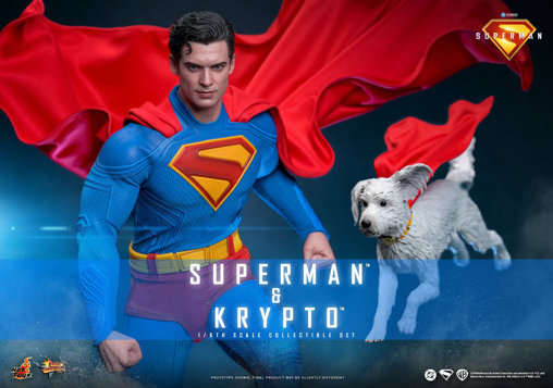 Superman: Superman und Krypto, 1/6 Figur von Hot Toys