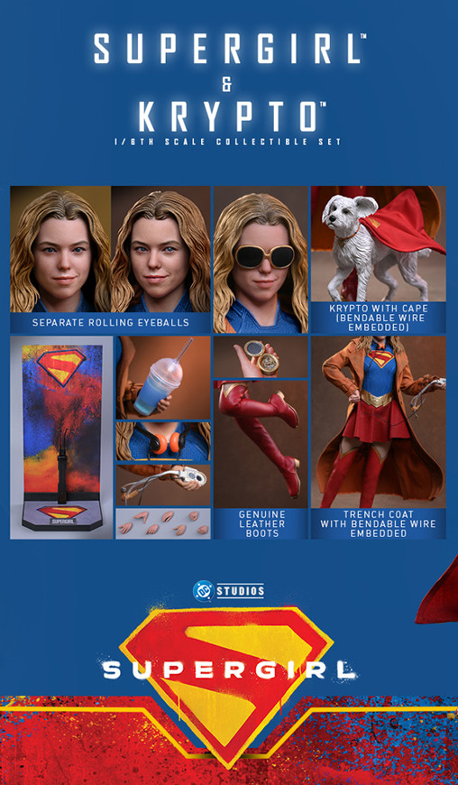 Supergirl: Supergirl und Krypto von Hot Toys, weitere Produktansicht 25