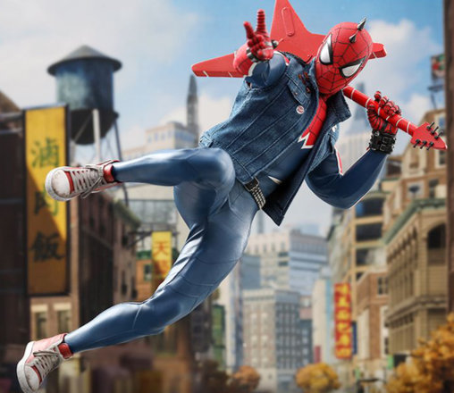 Spider-Man: Spider-Punk Suit, 1/6 Figur von Hot Toys